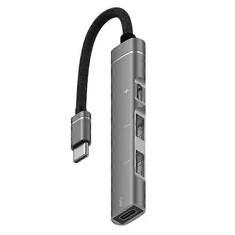4-in-1 Aluminum Alloy Usb-c Hub Type-c To Usb Splitter Extender High Speed Usb Hub Support Pd Charging For Computer Accessories