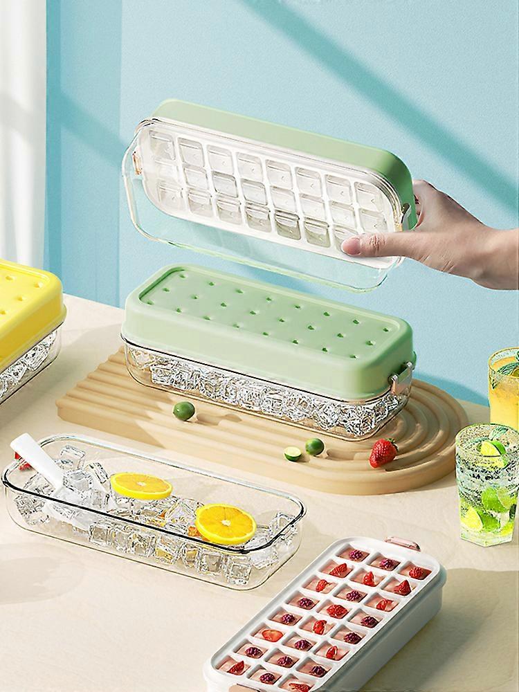 Ice Maker Tray Large Capacity Silicone Home Bar Use Stackable PP