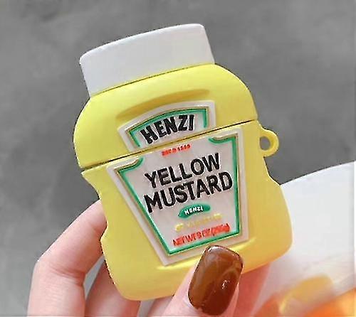 For Apple Airpods 1/2 Generation Universal Wireless Ketchup Bluetooth Headphone Protective Case-MXBC