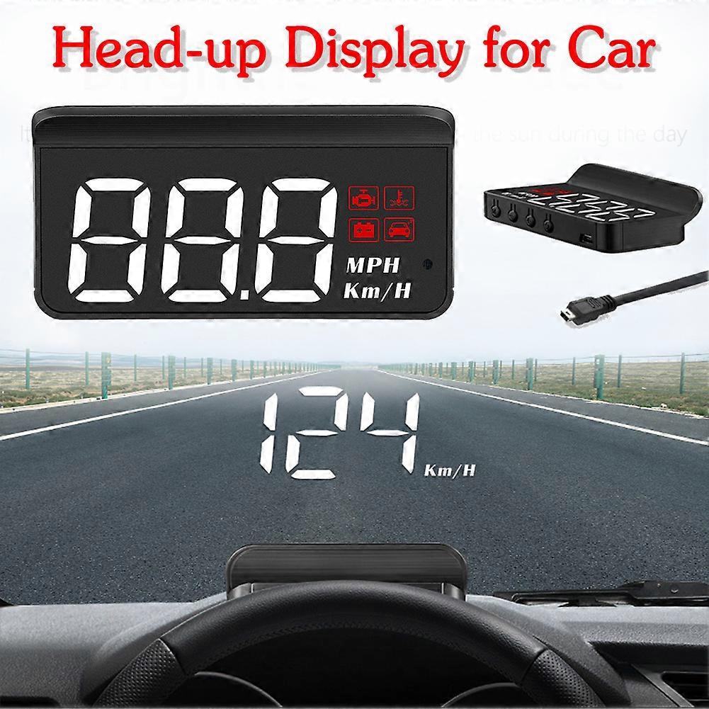 OBD2 Car Head-up Display Windshield Car Speed Projector Digital Speedometer Temperature Display Windshield Projector Accessories