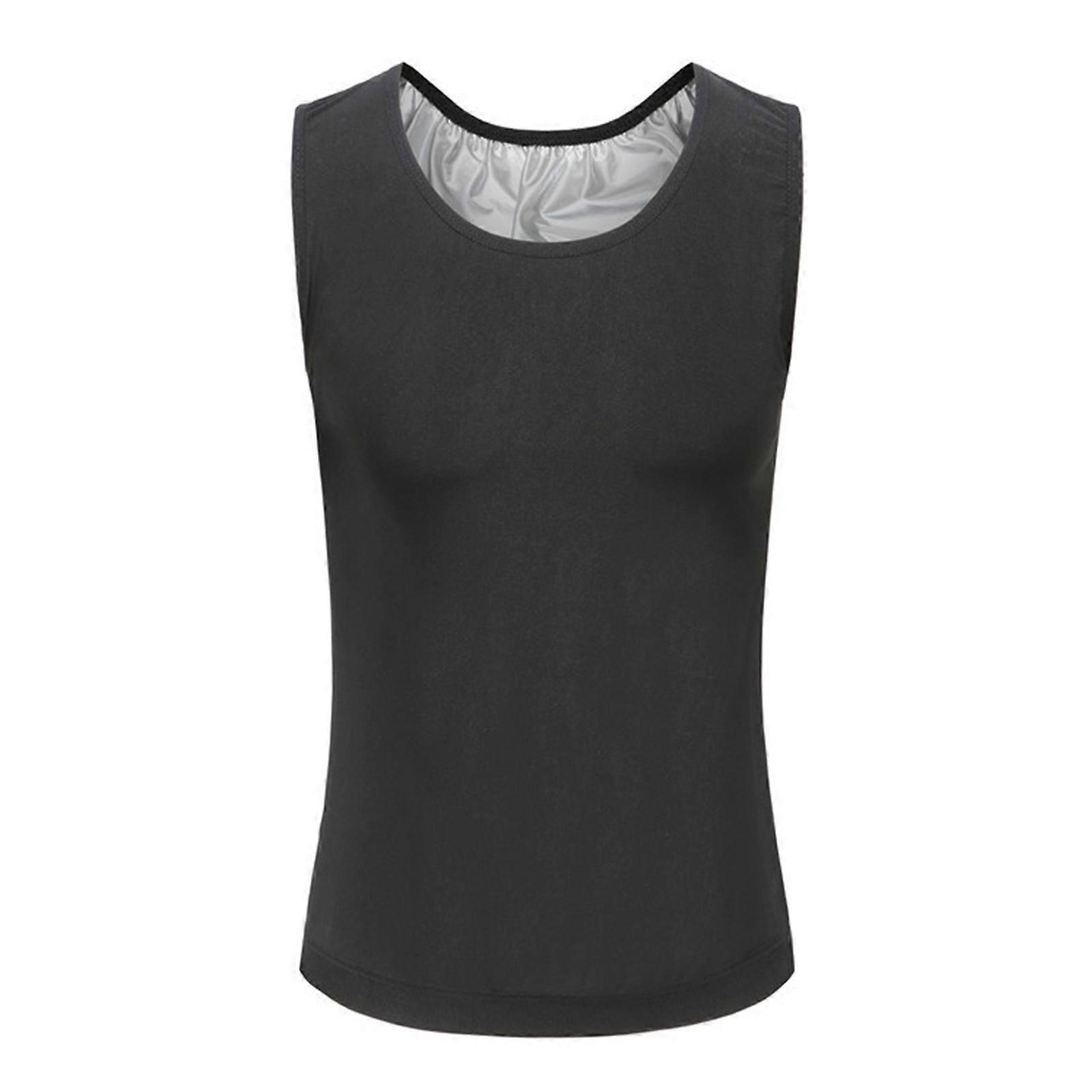 New Arrive Men Gym Underwear Skin-friendly. Multi-function Instant Flat Abdomen Effect Silver Breathable Slimming Body Shapers Vest