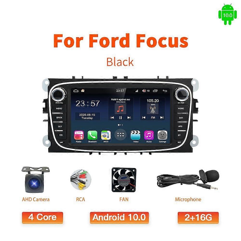GATAXASKY Voiture Android CarPlay Radio Lecteur multimédia pour Ford Focus S-Max Mondeo 9 Galaxy C-Max GPS Navigation Vidéo NON DVD