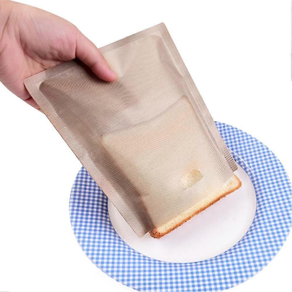 8pcs Toaster Bag Non Stick Microwave Heat Resistant Bread Grilled