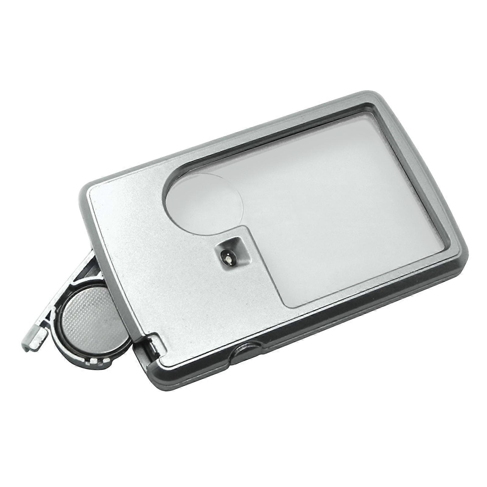Best Seller-Square Illuminated Magnifying Glass Shatterproof HD Scratch-resistant HD 6 Times Handheld High Power Primary Mirror