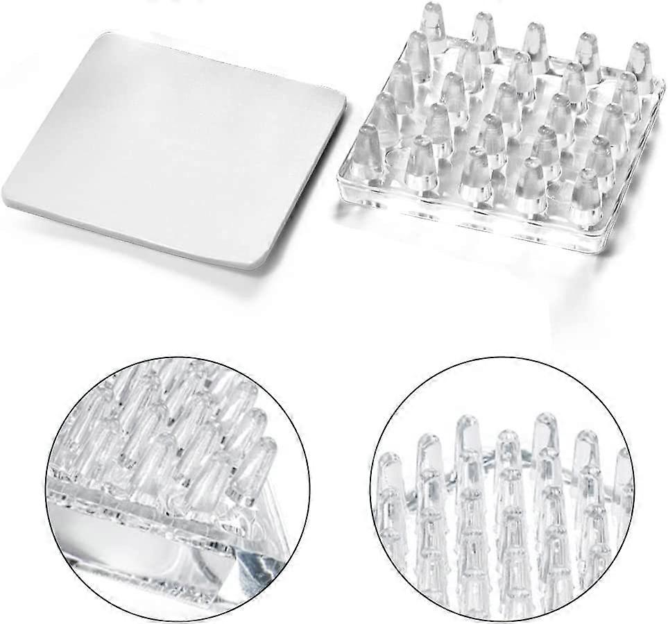 Carpet Protectors Spiked Caster Cups Square Spiked Furniture Cup to Prevent Hard Floor Scratches and Reduce Noise (D-V2)