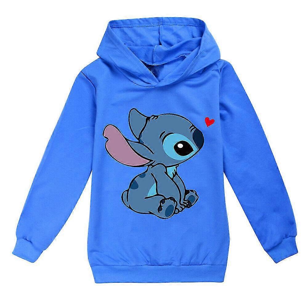 7-14 Years Kids Boys Girls Lilo And Stitch Hoodies Tops Long Sleeve Tops Sweatshirt Gifts