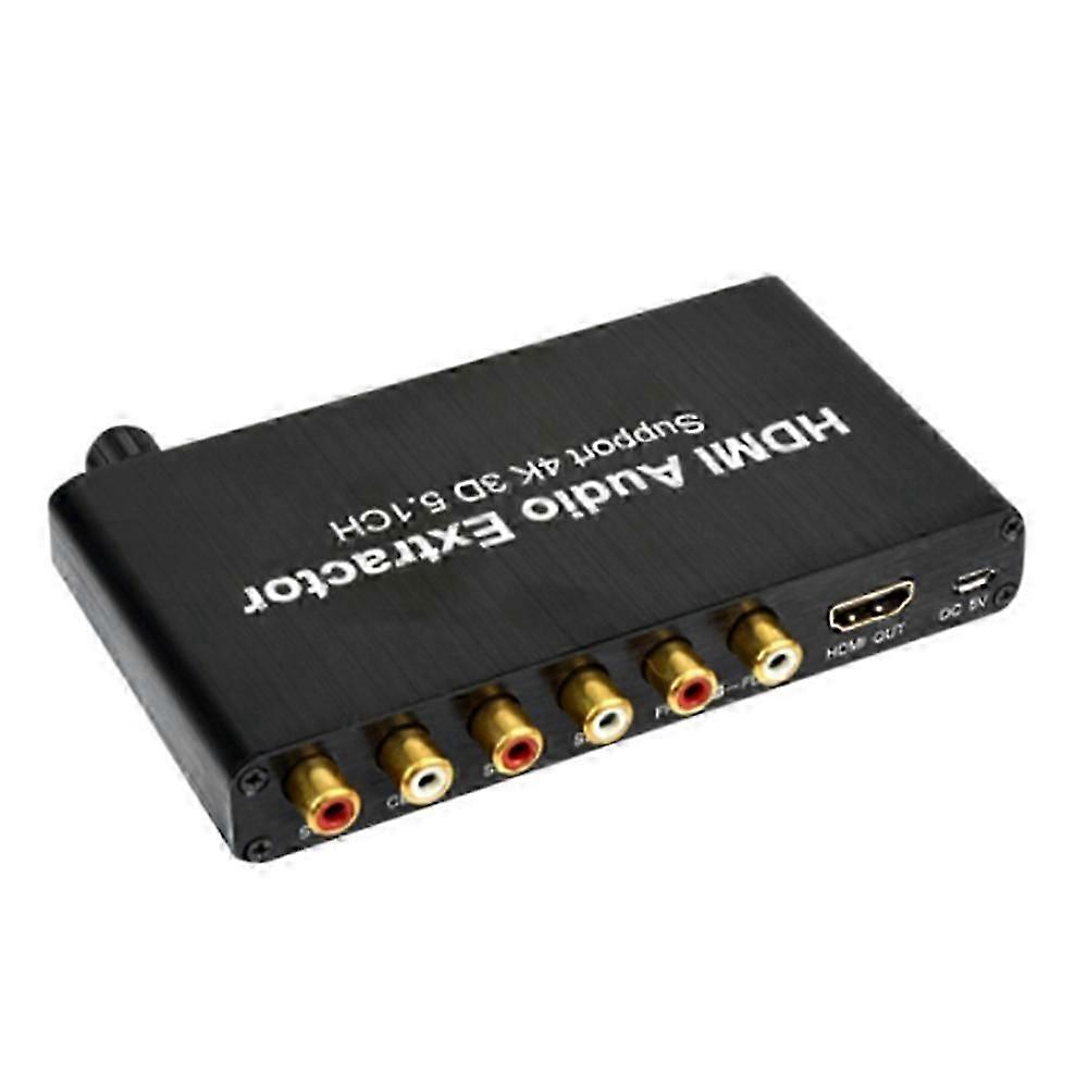 -compatible Audio Decoder 4k 5.1 Digital Audio Decoder Splitter Converter Us Plug