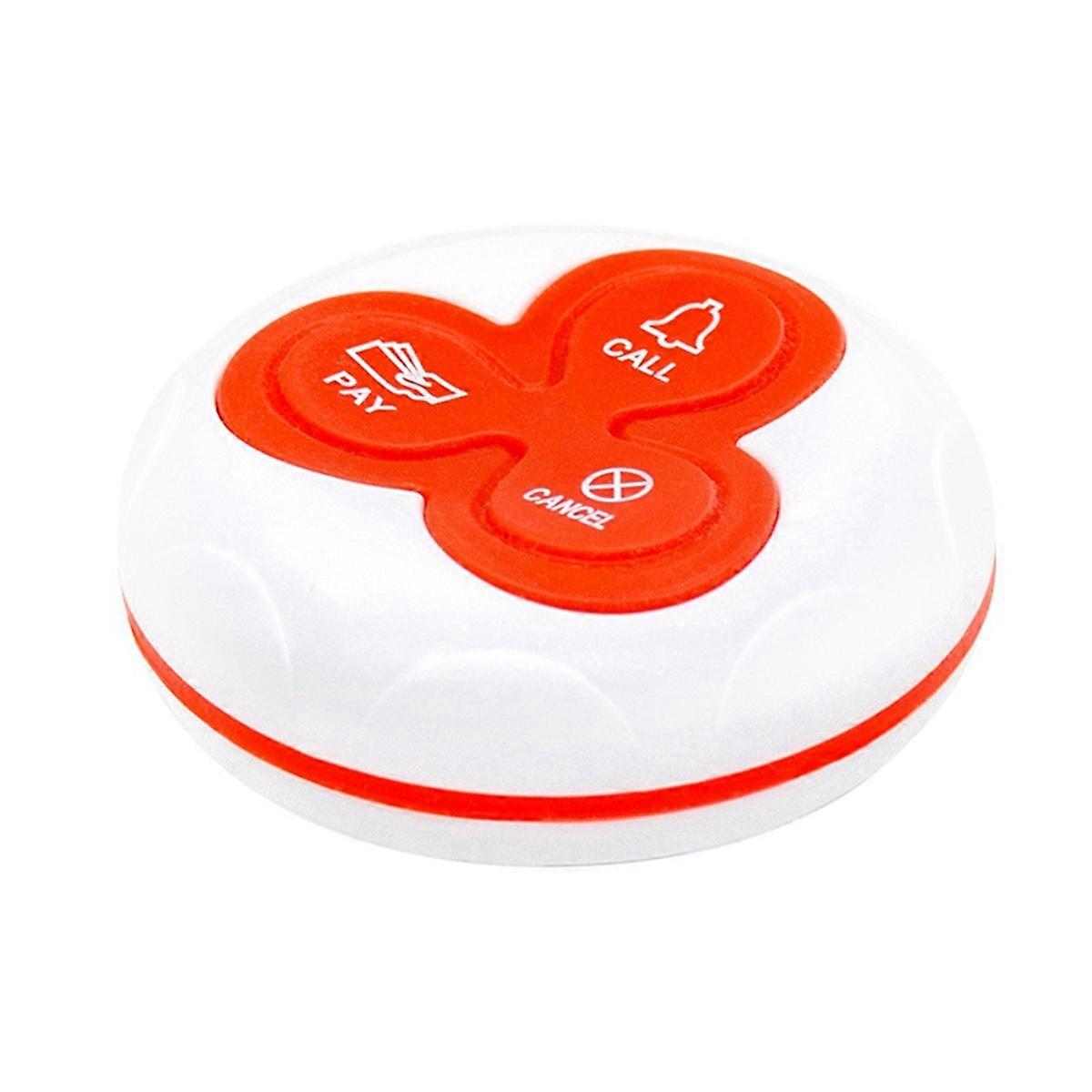 Waterproof Wireless Call Transmitter Button Pager 433MHz for Restaurant Calling System Cafe Clinic