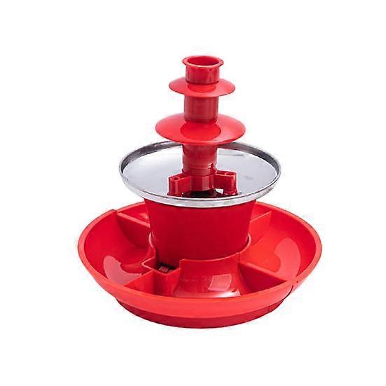 90W Chocolate Fountain Melter Food Grade BPA Free Easy to Clean 3 Tiers Design Christmas