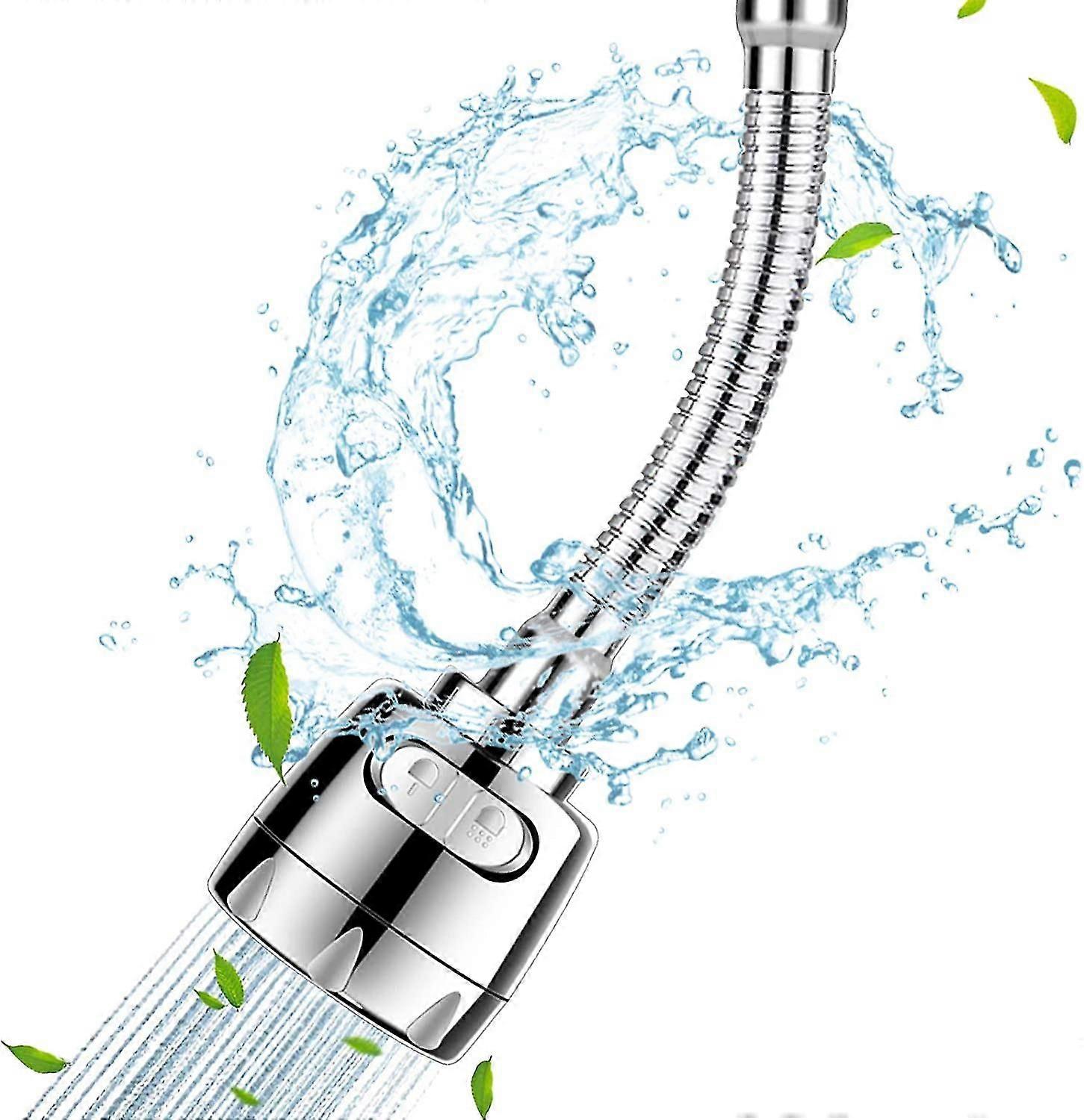 Moveable Kitchen Faucet Aerator Sink Tap 360 Swivel Faucet Sprayer Head Attachment,water Saving Anti-splash Tap Head Sink Faucet With Long Flexible St