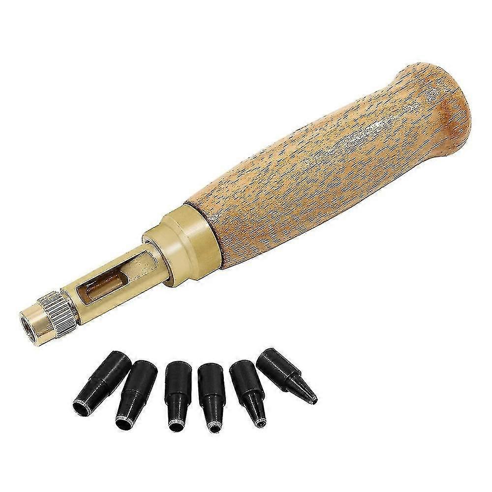 1pcs Leather Screw Punch And 6pcs Tips,1.5-4mm,replaceable For Sewing,leather,paper