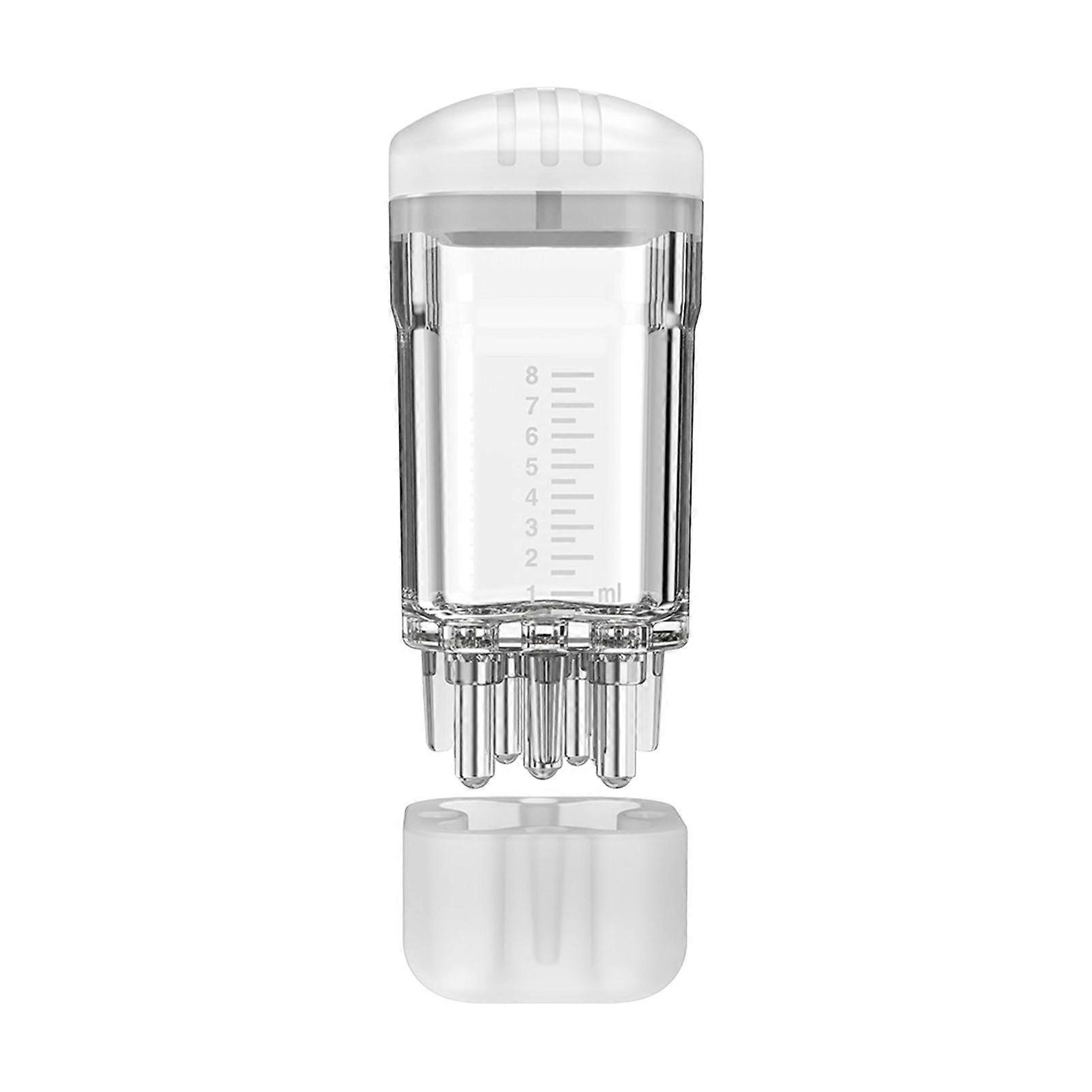 8ML Hair Oil Applicator with Precise Scale Scalp Massage Applicator Comb Clear Portable Hair Serum Oiling Dispenser Brush Hair Root Application Comb