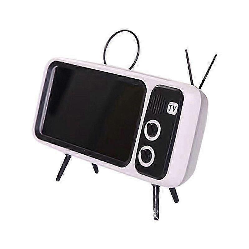 Mini Retro TV Design Bluetooth-compatible Speaker Support Hands-free Call