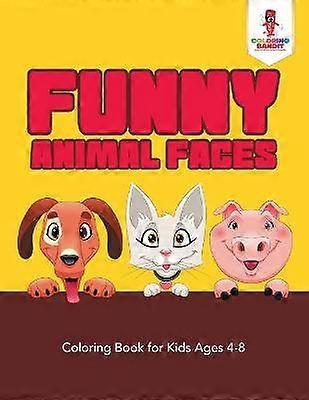 Funny Animal Faces  Coloring Book for Kids Ages 48