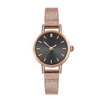 E16-W Simples Casual Fashion Watch Mesh Strap Quartz Watch Relógio de Pulso (Preto)