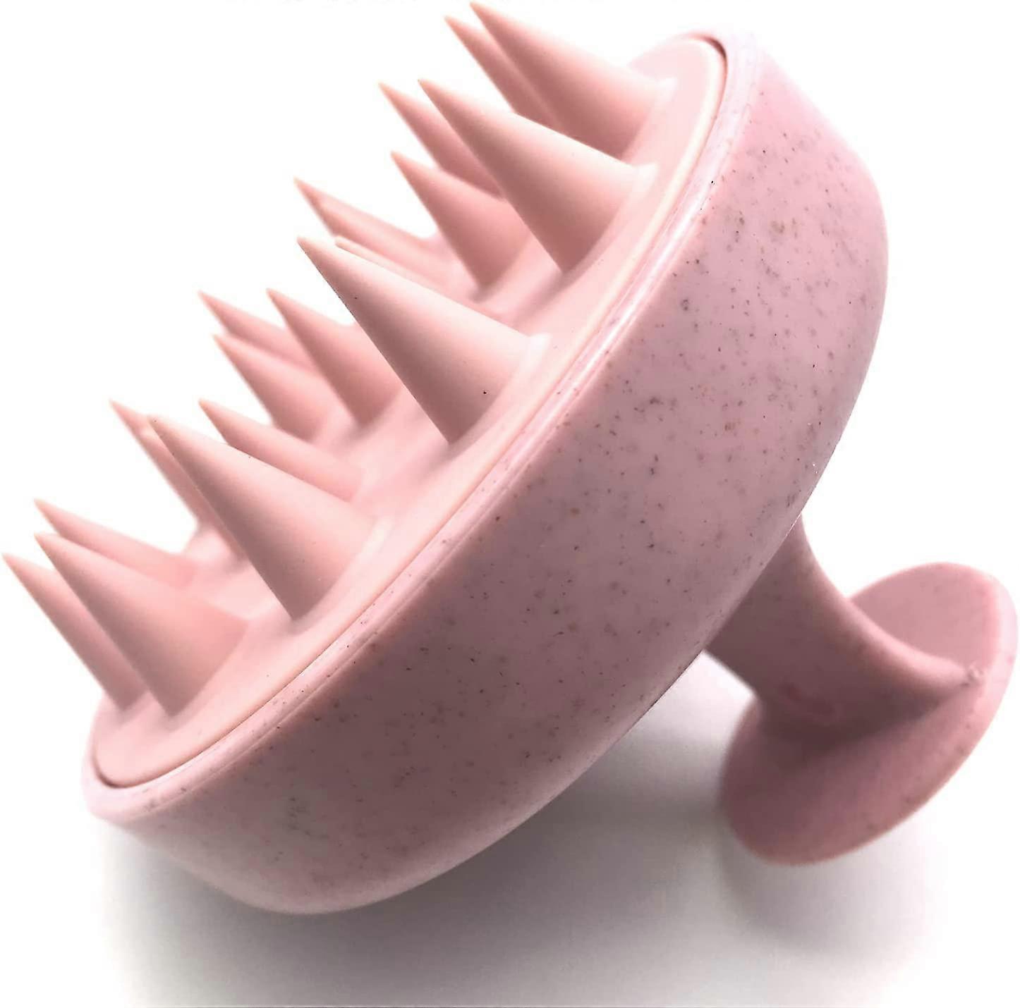 Straw scalp massage brush