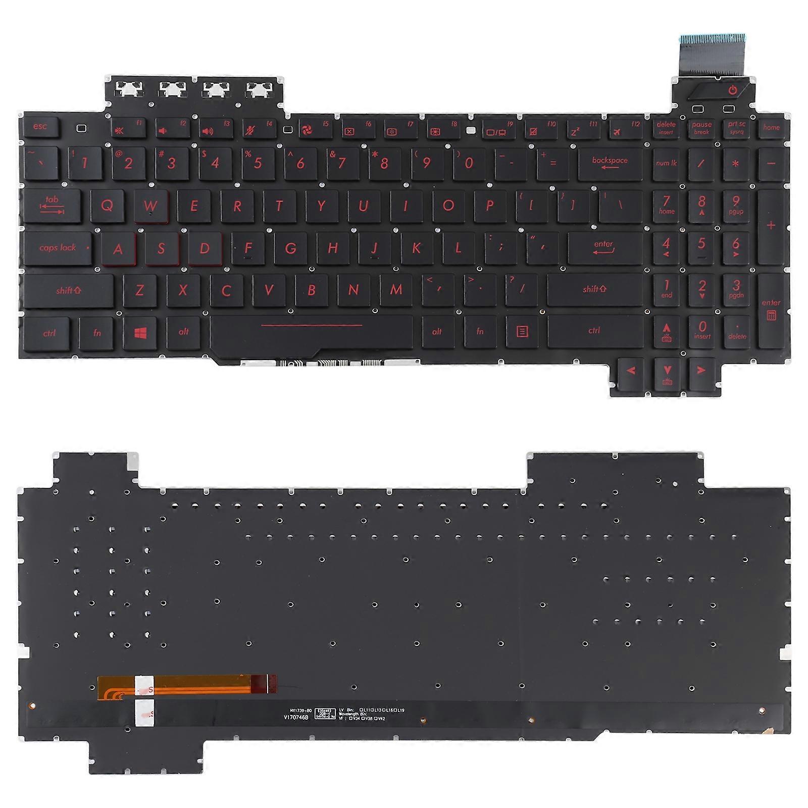 Pour Asus ROG FX503 FX503V FX503VM FX503VD Clavier Version US avec rétro-éclairage