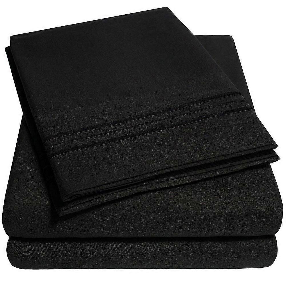 Soft Bed Sheets Set, Twin Size, Deep Pocket, 3 Pieces