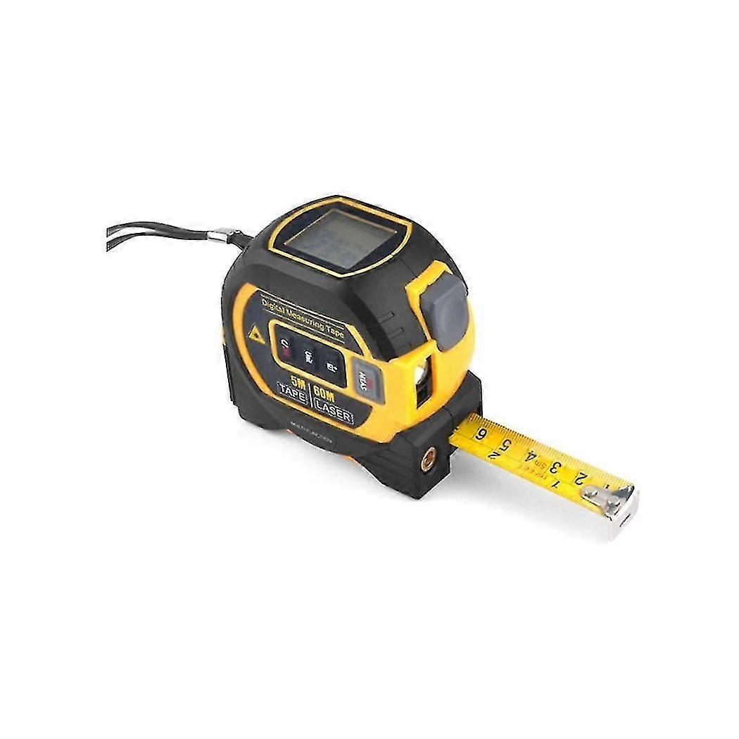 3in1 Lcd Laser Rangefinder 60m Tape Measure Ruler Distance Meter Building Measurement Device Area V