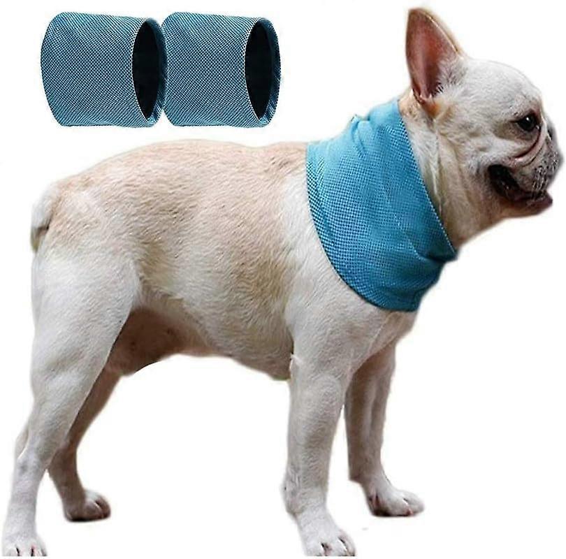 2-pack dog cooling scarves for small and medium dogs
