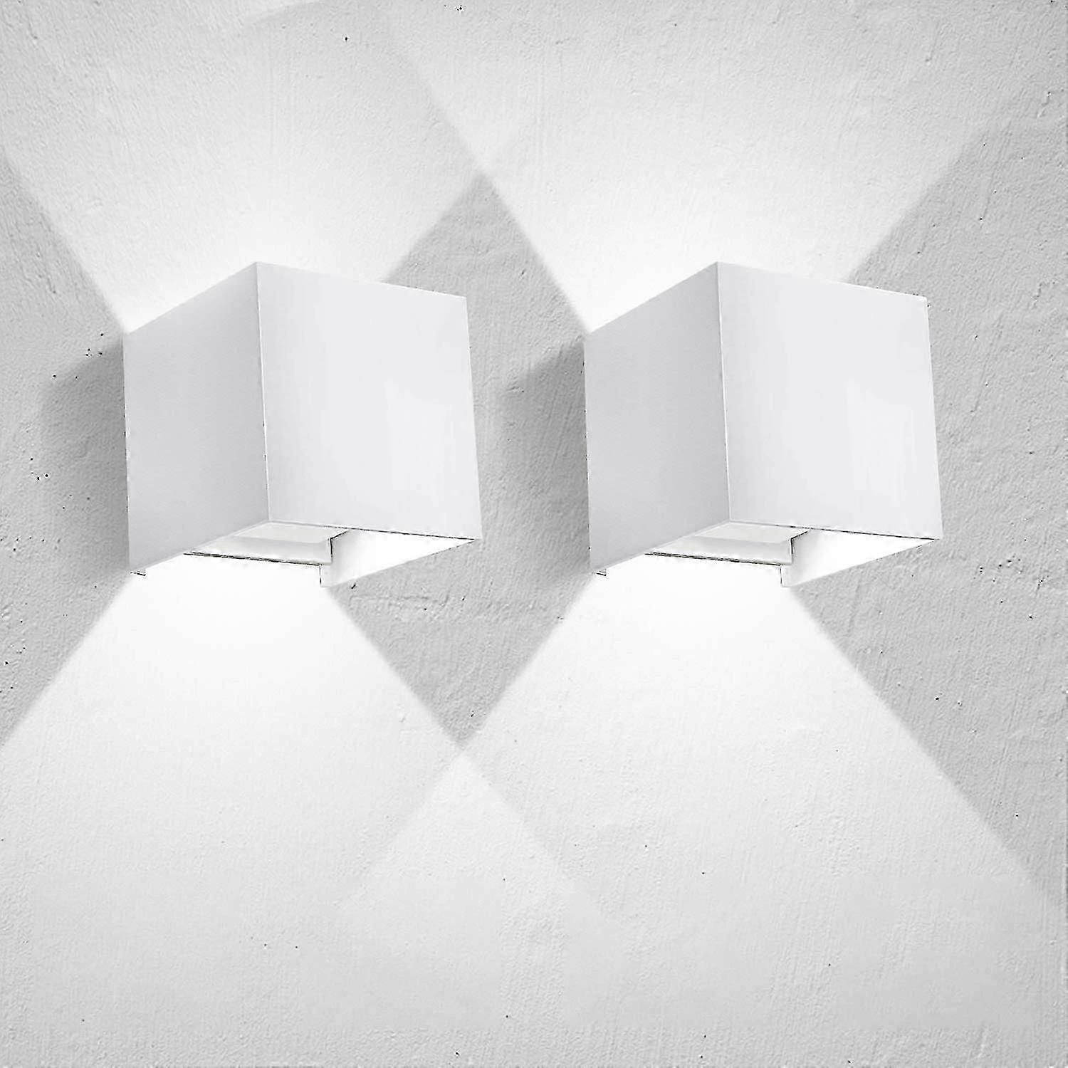 2023 - 2 * 12w Indoor Led Sconce Lamp Outdoor Ip65 Waterproof Adjustable 120 Lamp Up Down Cob