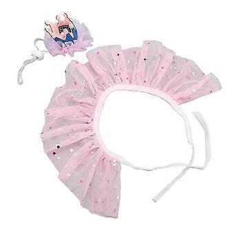 Ensemble de tenue d’anniversaire pour animaux de compagnie Couronnes et colliers délicats réglables pour animaux de compagnie pour chat chien costume f54