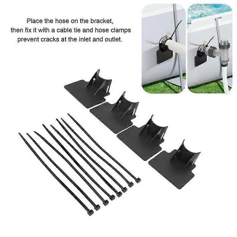 Swimming Pool Hose Holders - VINGVO - Heavy Duty ABS Adjustable Design - Prevent Leaks and Cracks