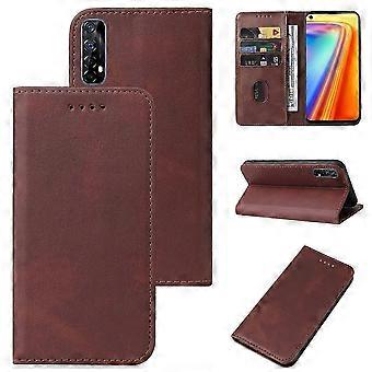 Magnetic Closure Leather Phone Case compatible Realme 7 4G / RMX2155