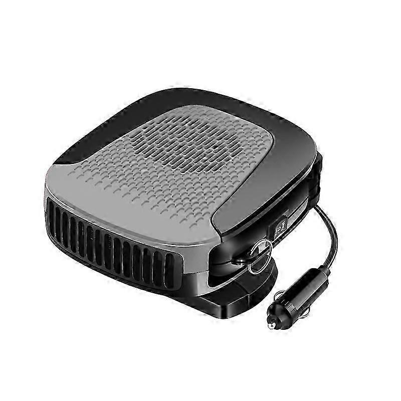 Portable Car Heater 12V 150W 2 in 1 Modes for Fast Heating Defrost DefoggerGrey