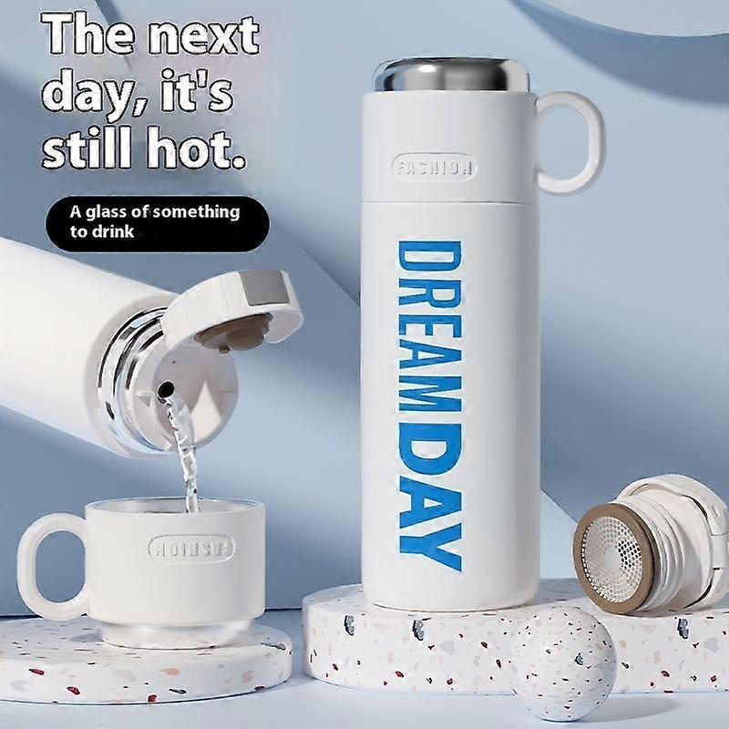 17oz/500ml Insulated Water Bottles,304 Stainless Steel Leakproof Thermos BPA Free-Black