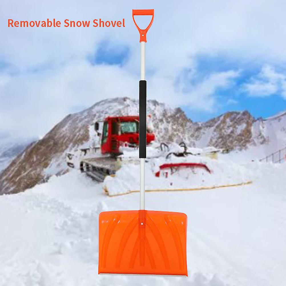 Aluminum Alloy Telescopic Snow Shovel Detachable Ice Removal Cleaning Shovel
