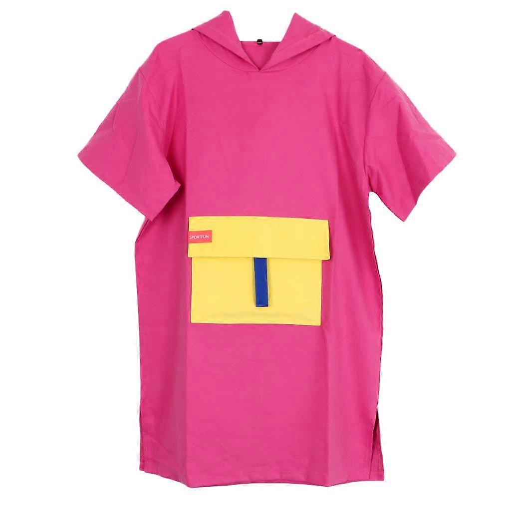 Foldable Surf Wetsuit Changing Robe Beach Hooded Poncho Microfiber Quickly