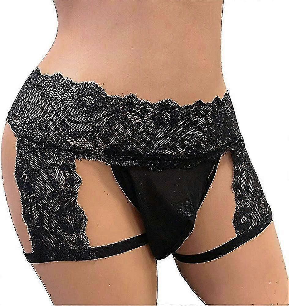 Shanghai Yangxin Culotte en dentelle pour hommes Sous-vêtements sexy Boxer Slips Pochette Sous-vêtem