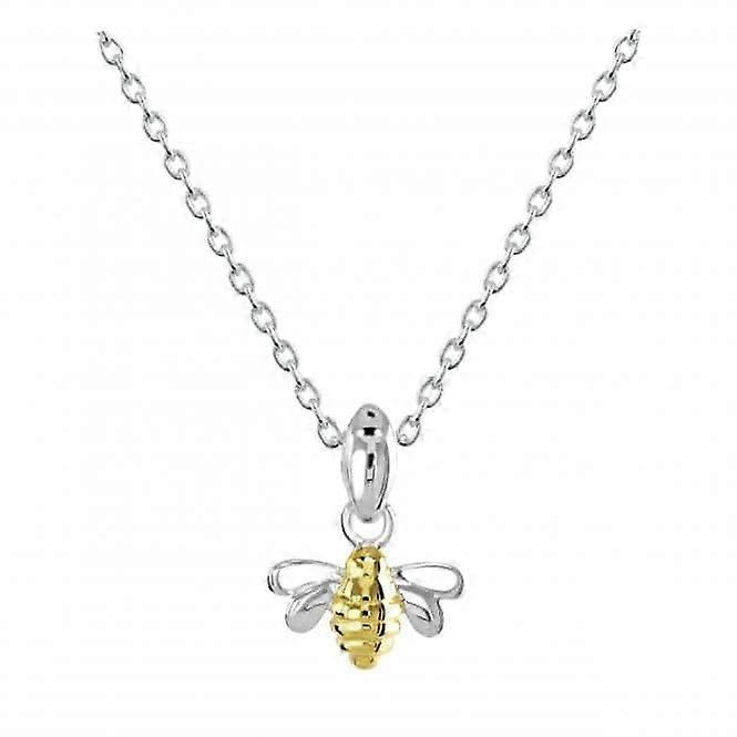 Sterling Silver Dinky Bee Gold Plate Pendant 9465GD