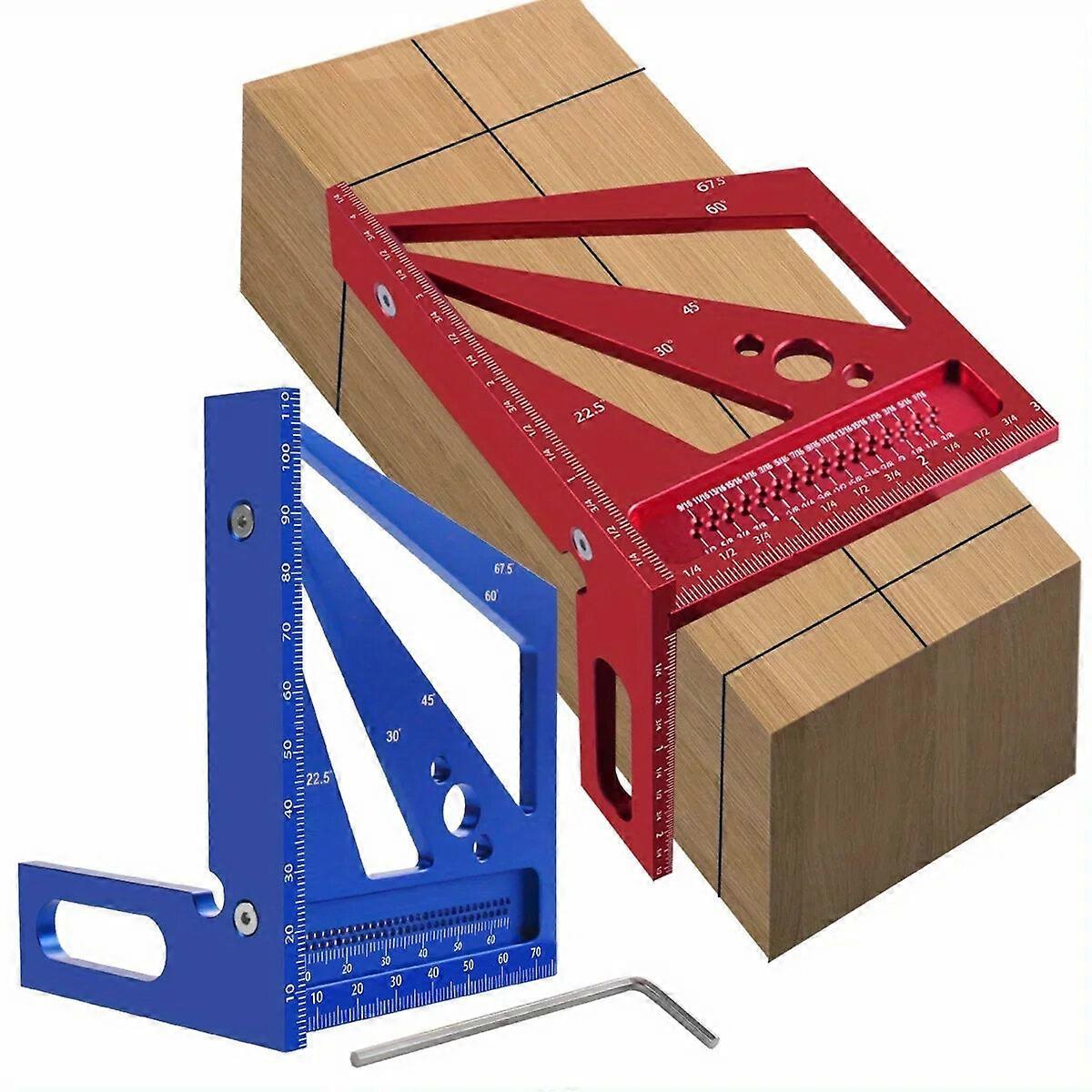3D Multi-angle Measuring Ruler For Woodworking - Durable Aluminum Alloy