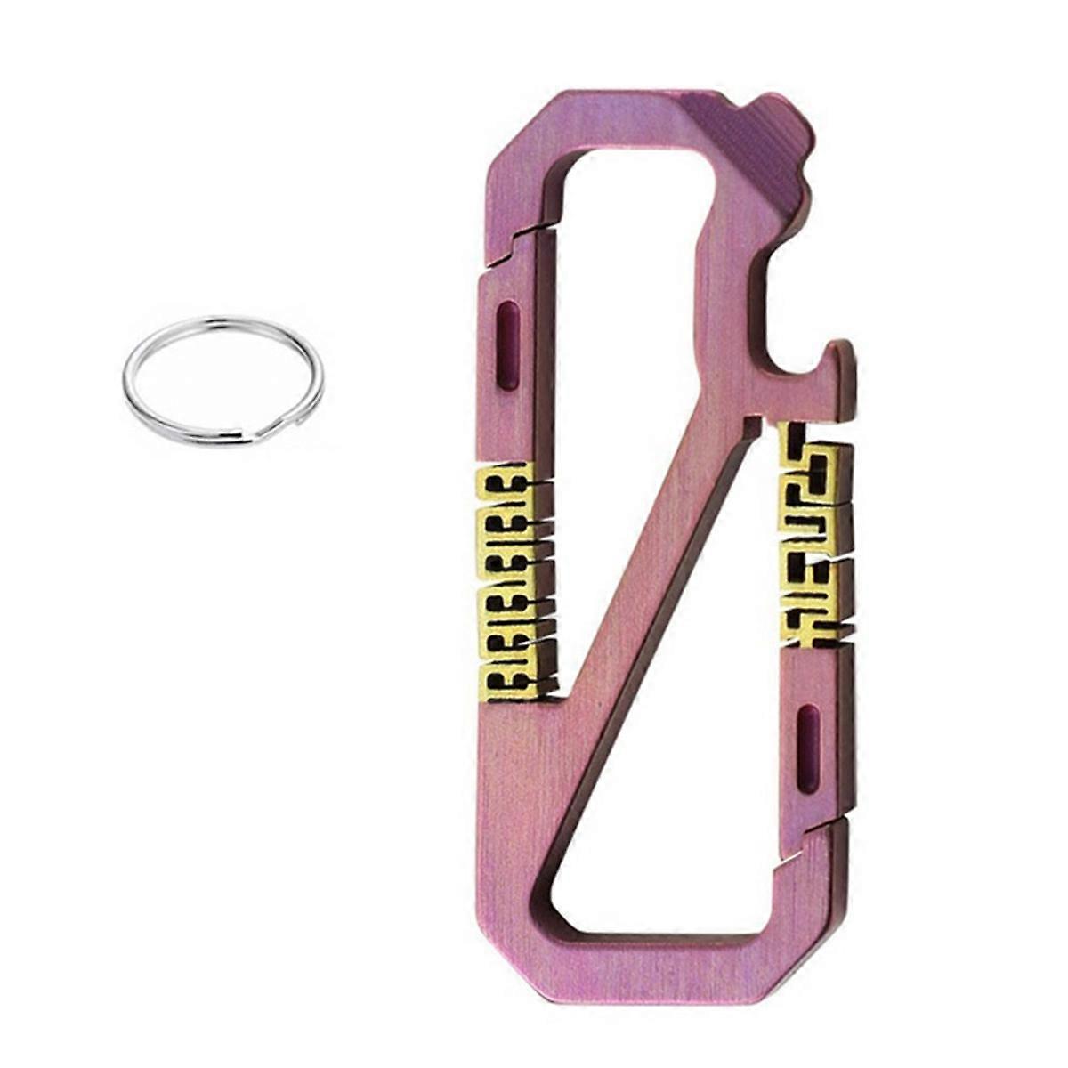Keychain Outdoor Buckle Bottle Opener Screwdriver EDC Tools