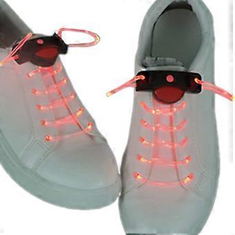 1 Pair Glows in the Dark LED Light Up Shoelaces Strings for Outdoor Activity Easy Button Operation with 3 Flash Modes  Yellow