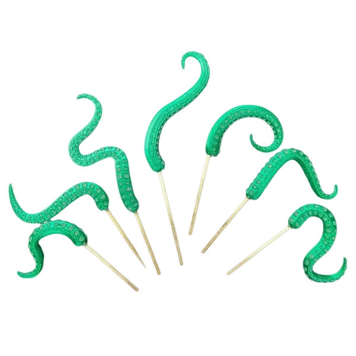 Tentakelväxtdekoration, växtornament grön