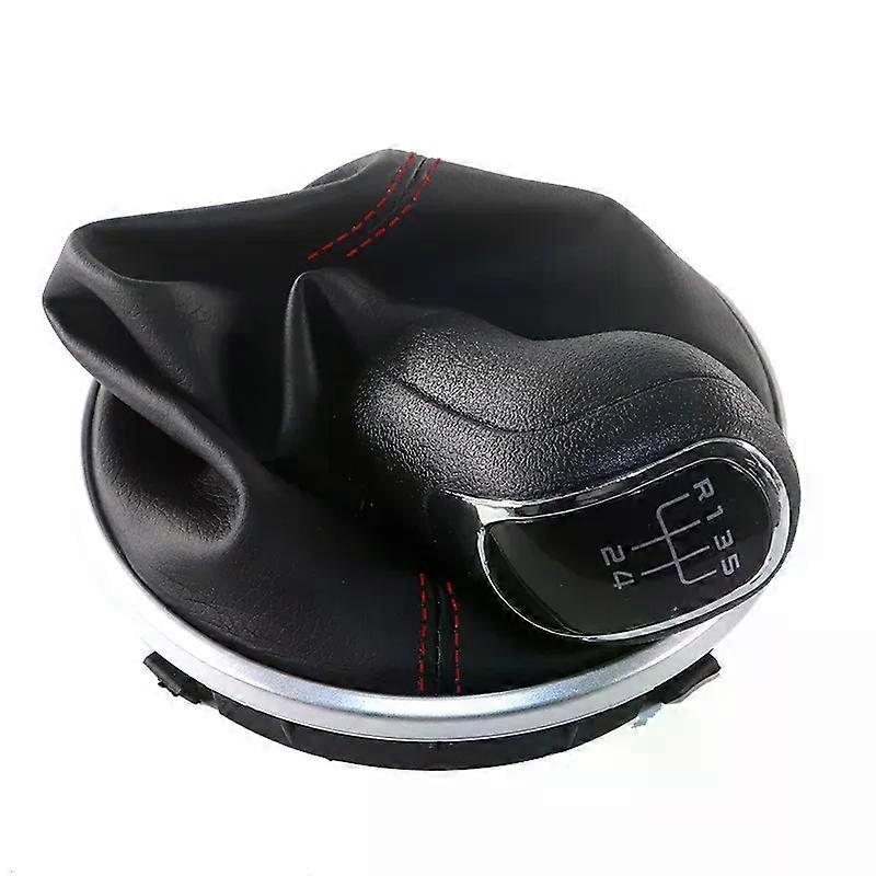 unique Gear Shift Knob Boot Lever Gaitor Shifter Dust Jacket For Skoda Fabia 2 Roomster 07-14 Gearbox Gaiter Handles 5 Speed Red line