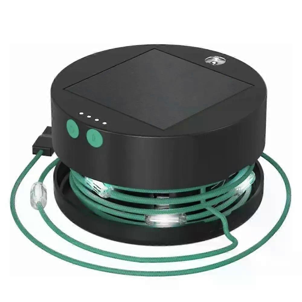 18ft Solar Camping String Lights 20LEDs Rechargeable Light Waterproof with Multiple Light Modes Power Bank Function for Decor