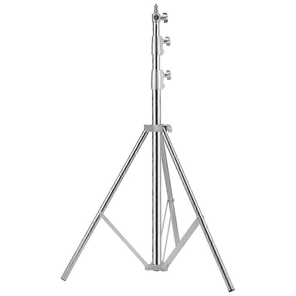 Stainless Steel Photography Tripod Light Stand, 9.19 Feet/2.8m Studio Lighting Tripod for Speedlight, Strobe Light, Softbox, Umbrella