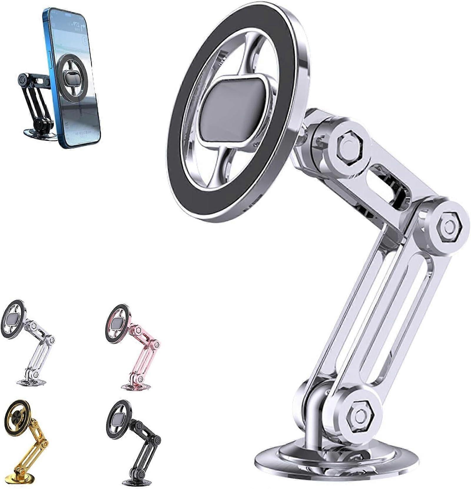 Robotic Arm Car Phone Holder, Universal 360° Pro, Magnetic Car Mount with Adjustable Arm