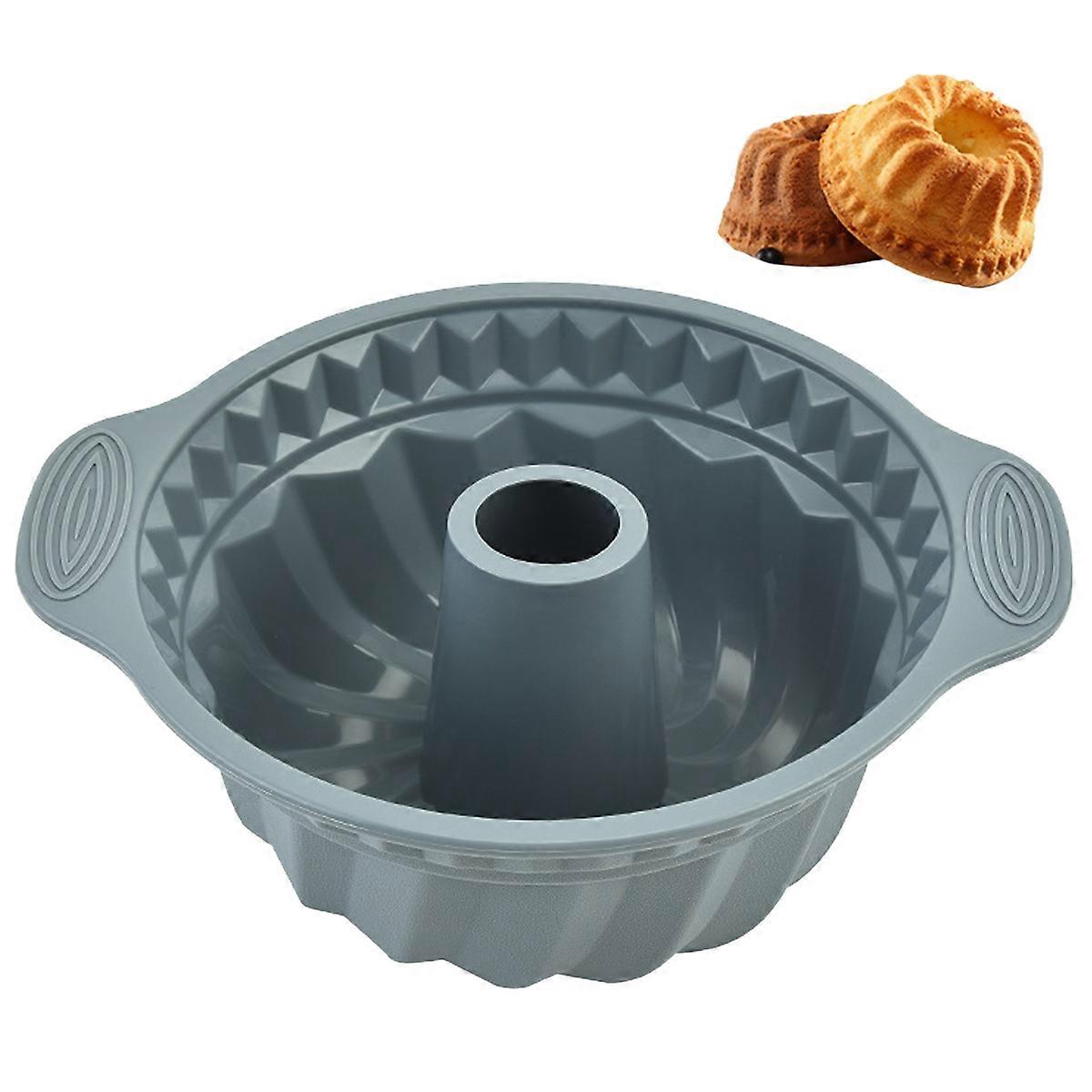 Easy-Release Fluted Silicone Baking Pan for Jelly Pumpkin Bread