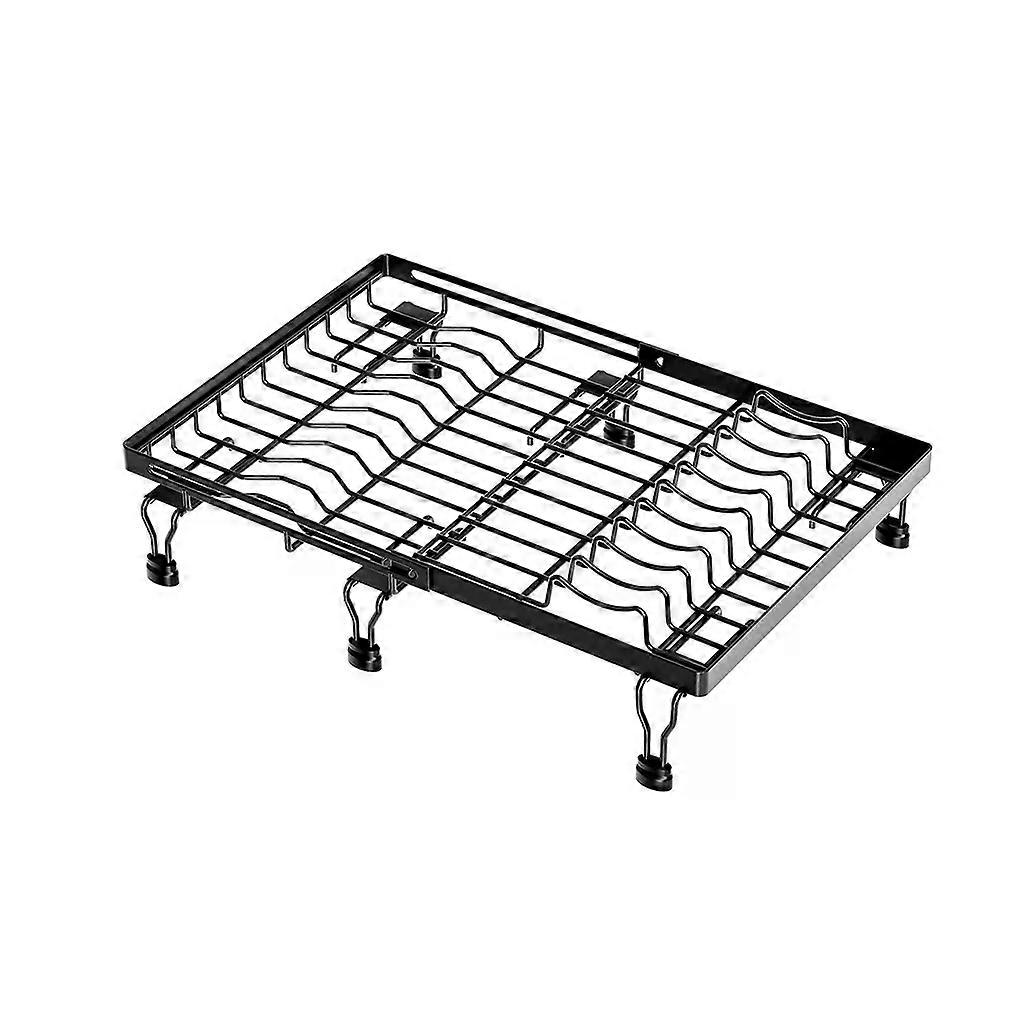 Kitchen Multifunction Storage Holder, Tableware Asphalt Rack Fruit Vegetable Tableware Storage Net Rack Two-way Pull-out Sinks Asphalt