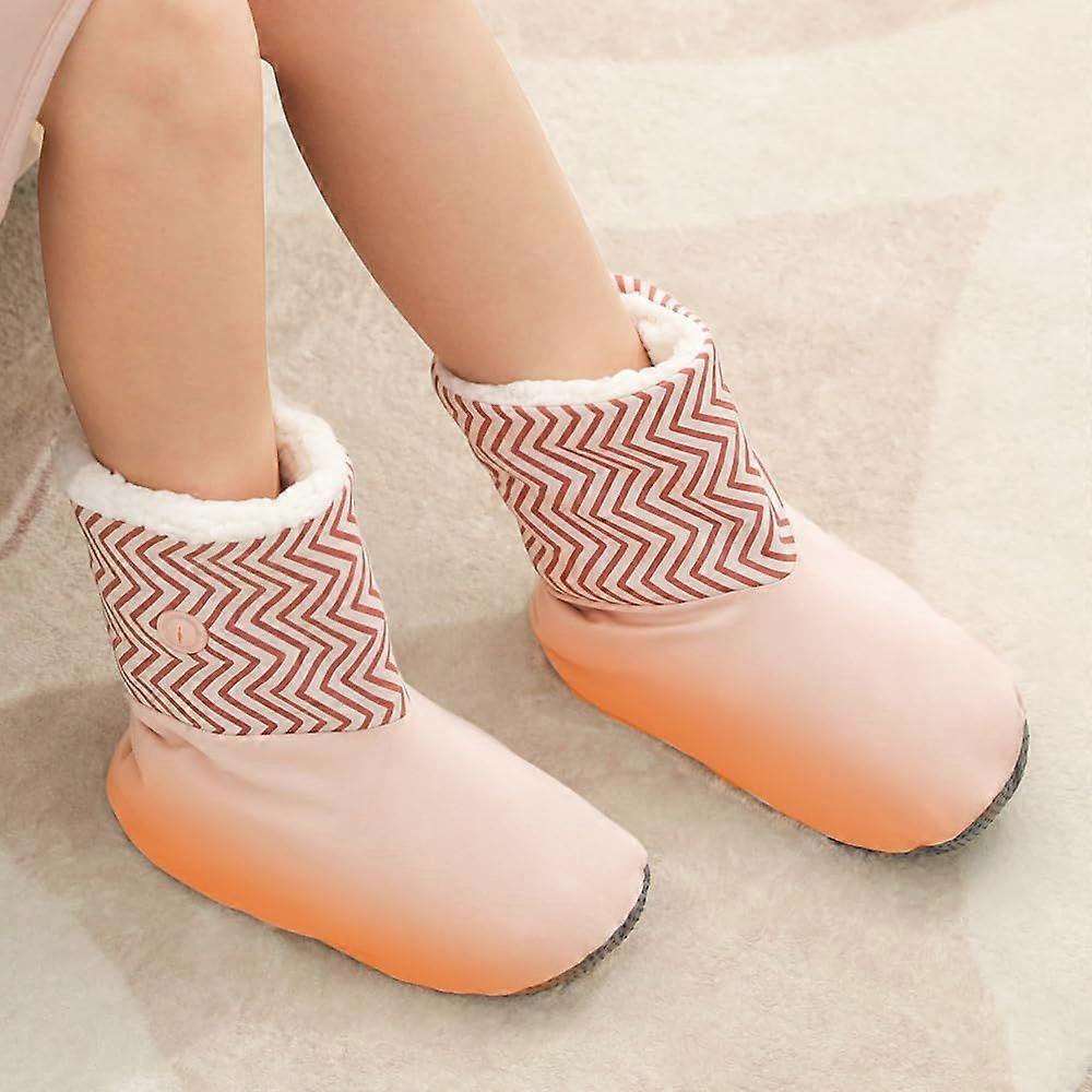 Heated slippers boots USB rechargeable electric heating boots 2 temperature settings 4000mAh*2 batteries keep warm for up to 10 hours