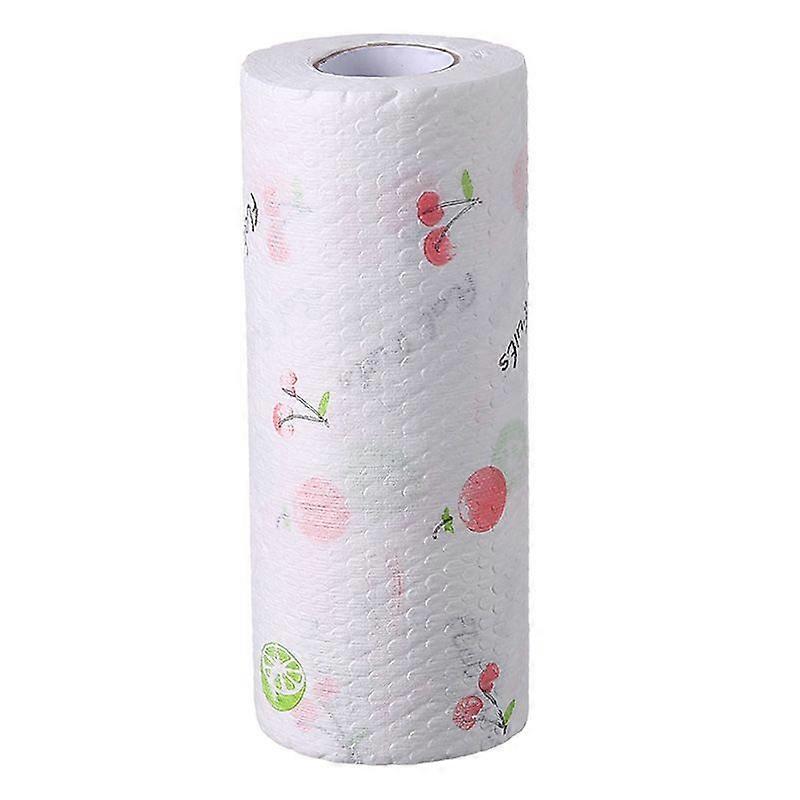 1 washable kitchen tablecloth paper towel (printed randomly)