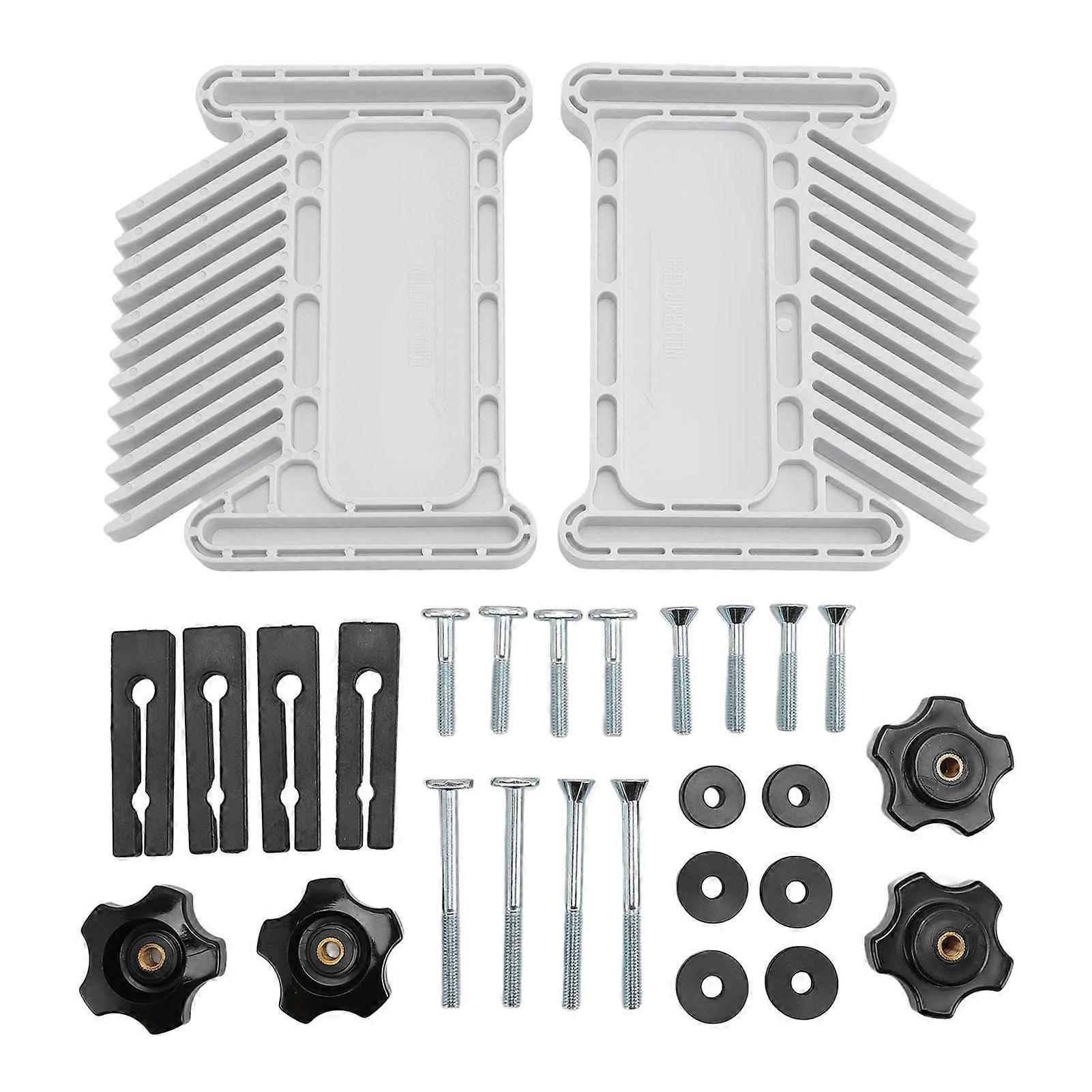 Adjustable ABS Stackable Featherboard with Miter T Slots T Track for Table Router Tables Band Saw