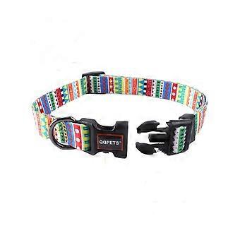 Girls Floral Collar For Small To Medium Dogs Adjustable Lightweight Nylon Floral Print Dog Collar With Quick Release Buckle Personalized Soft Comfort 