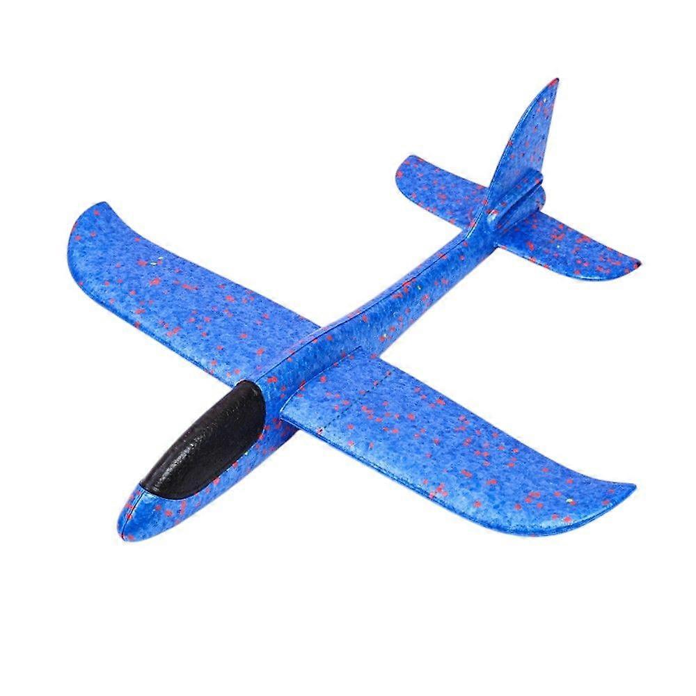 Enjoyed Children Plane Toy Outdoor Throw Glider Glider Approx.48cm (Blue)