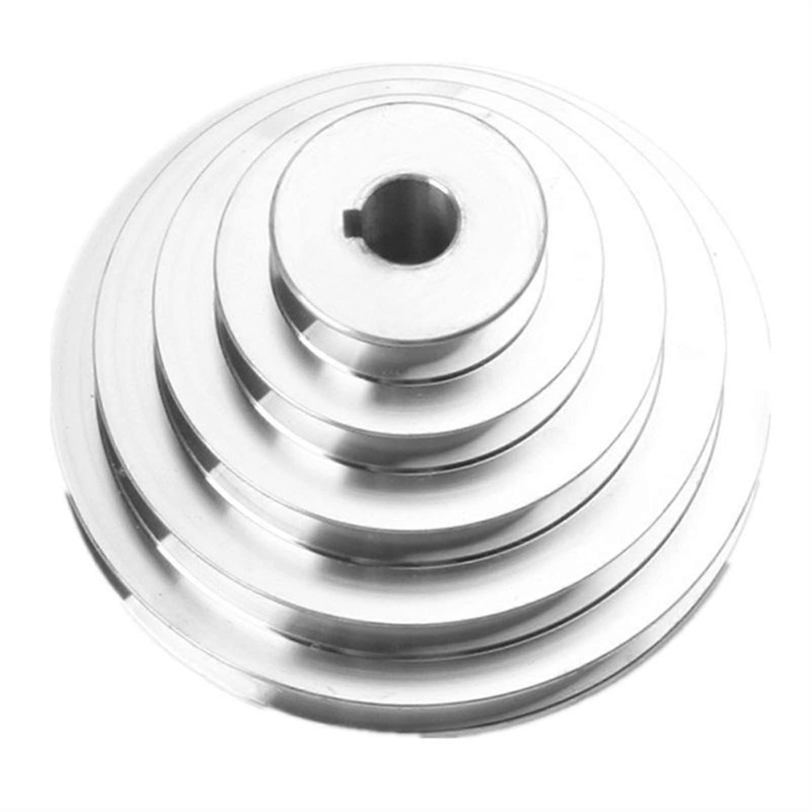 Timing Pulley Aluminum A Type 150mm Outer Diameter 5-Step Pagoda Wheel for V-Belt High Transmission Efficiency 14mm